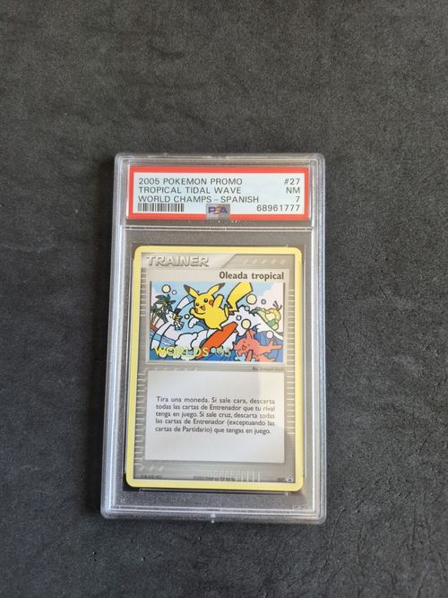 Carte Pokemon 2005 World Championship Promo Tropical Tidal Wave Spanish - PSA 7