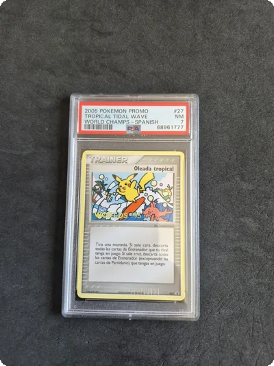 Carte Pokemon 2005 World Championship Promo Tropical Tidal Wave Spanish - PSA 7