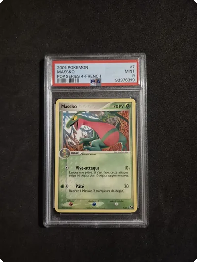 Carte Pokemon Massko Pop Series 4 7/17 PSA 9 2006 FR Pop 4 #7